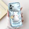 For Realme GT2 Pro Realme GT7 Pro Phone Case Realme Neo2 GT 2 Fundas Liquid Silicone Soft Back Cover Rabbit Panda Flower Capa
