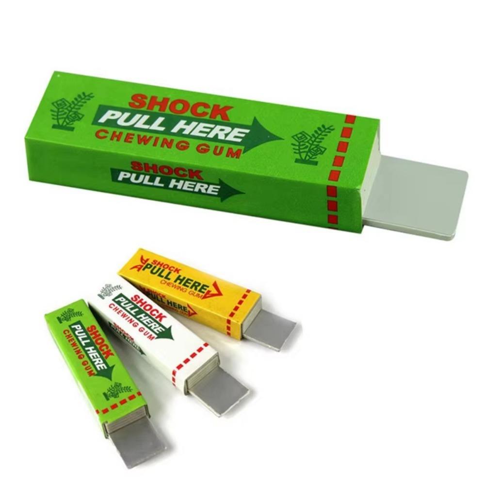 Electric Shock Chewing Gum and Magic Prank Toy for Street Jokes Easy Comedy Holiday Party Supplies Suitable for April Fool's Day