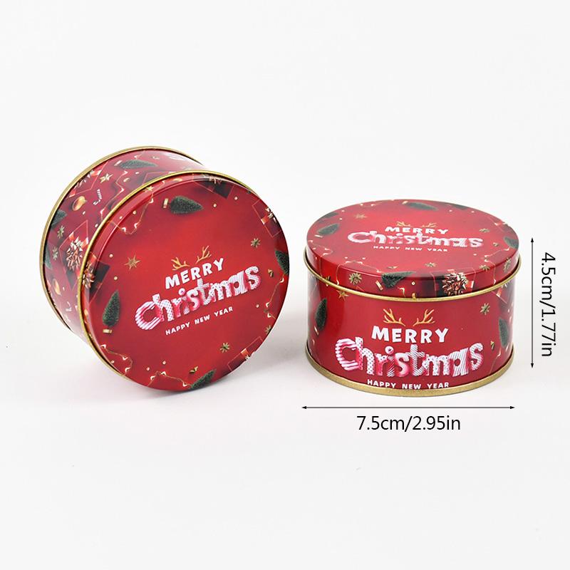 6/1 buc Cutie Cadou Crăciun Cutie Metalică Staniu Bomboane Fursecuri Ambalaj Cutie Recipiente Cadou Anul Nou Copii Decor Consumabile Petrecere Crăciun Navidad