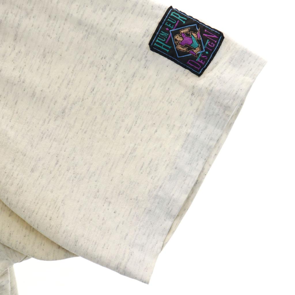 HUMEUR DESIGN 90s Made In Canada Old Message Print Short Sleeve T-shirt Men's Used