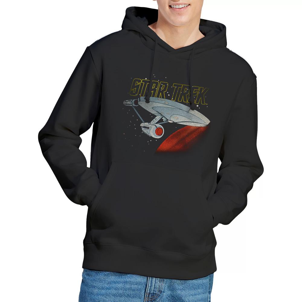 STAR TREK Mens Enterprise Retro Hoodie