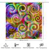 Vibrant Abstract Shower Curtain Waterproof Non-Toxic Unique Design For Bathroom Decorations