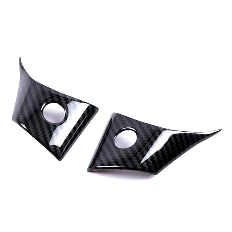 For Tesla Model 3 Steering Wheel Switch Button Frame Molding Cover Trim Carbon Fiber Printed ABS Car Interior Accessories