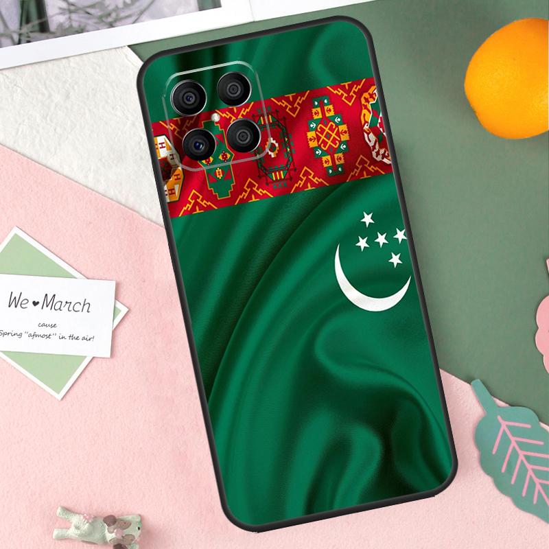 Turkmenistan Flag Case For Honor X8b X9b X9c X9a X8a X8 X9 50 70 90 Lite Honor 200 Lite Magic 7 5 6 Pro Cover