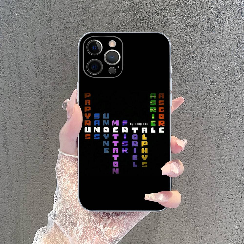 U-Undertale Game For IPhone 17 16 15 14 13 12 11 Pro Max Plus Mini Funda For Transparent Cover