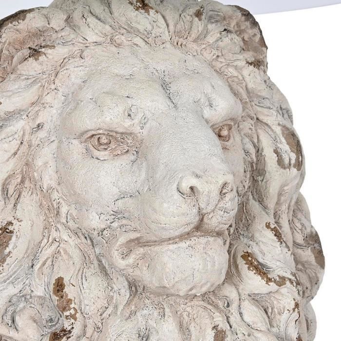 Table d'appoint - Lion Gris - Magnésium - 52 x 44 x 72 cm