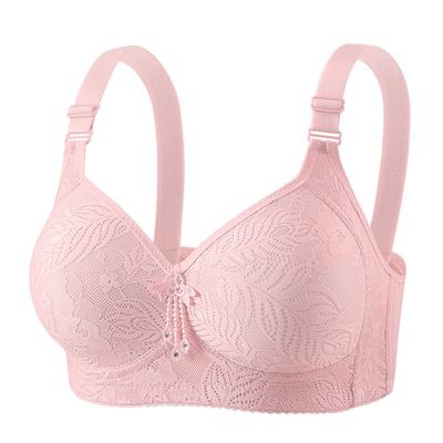 New Large Size Beautiful Back, Big Breasts, Small Bras, Underwear, Sexy Lace Without Steel Ring, Gather and Close the Sub-breasts, Bra.