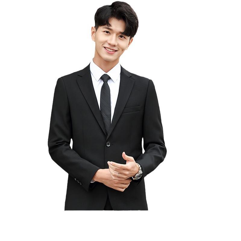 Men's Korean Style Slim Fit Suit – Ideal for Groom, Wedding, or Business Formal Wear.