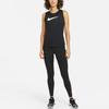Nike Swoosh Run Colorblock Logo Running Tights Women Bottoms Black DA1146-010