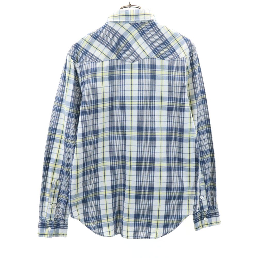 RRL Check Pattern Long Sleeve Western York Button Down Shirt Men's Used