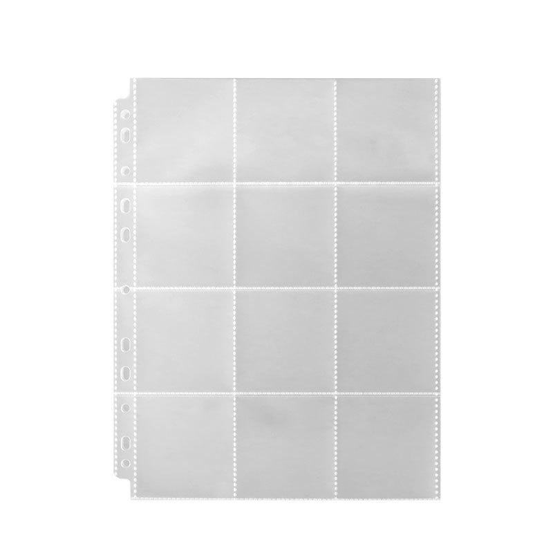 11 Holes 10 Pieces 12 Pocket Loose-leaf Card Booklet Pages 58mm Barking Badge Collection PP Inside Replacement Card Collection