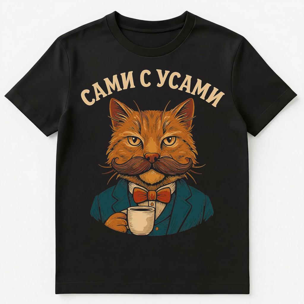 Wise Cat Popular Traditional Saying Funny Russian Unisex T-Shirt