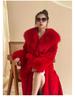 Abrigo de Invierno para Mujer Moda 9 Colores Talla Grande Abrigo Chaqueta de Lujo Abrigo de Piel Abrigo Cálido para Señoras Ropa de Exterior