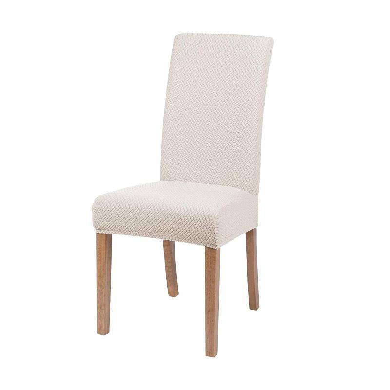 Stretch-Bezug für Esszimmerstühle, Jacquard-Spandex, Küchenstuhl, Sitz, Hotel, Bankett, elastischer Schonbezug
