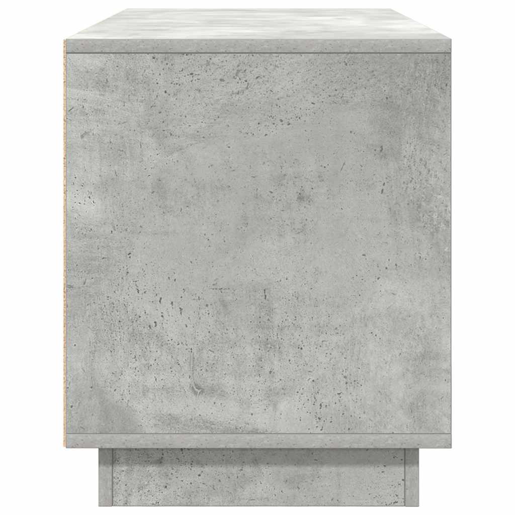 TV Cabinet with LED Lights Concrete Grey 100 x 41 x 50 cm