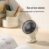Compact USB-Powered Silent Desk Fan with Three Speeds and Clip Option for Students and Offices