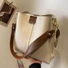 Large Capacity Bucket Bag for Women, Retro Style, Wide Strap Crossbody Bag, Popular Shoulder Bag, Handbag, Tote Bag