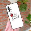 Cool Red Wine Glass Phone Case For Samsung Galaxy A15 A25 A55 A54 A34 A14 A35 A52 A32 A12 A51 A71 A13 A33 A53
