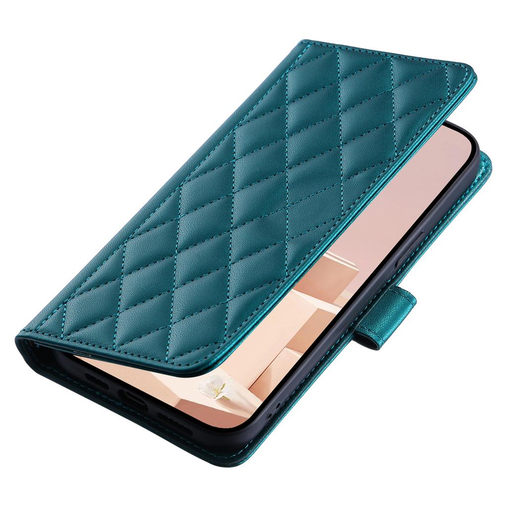 Leather Case for vivo T3 Ultra 5G/V40 Pro 5G/V40 5G/S19 Pro 5G Wallet Rhombus Grid Phone Cover