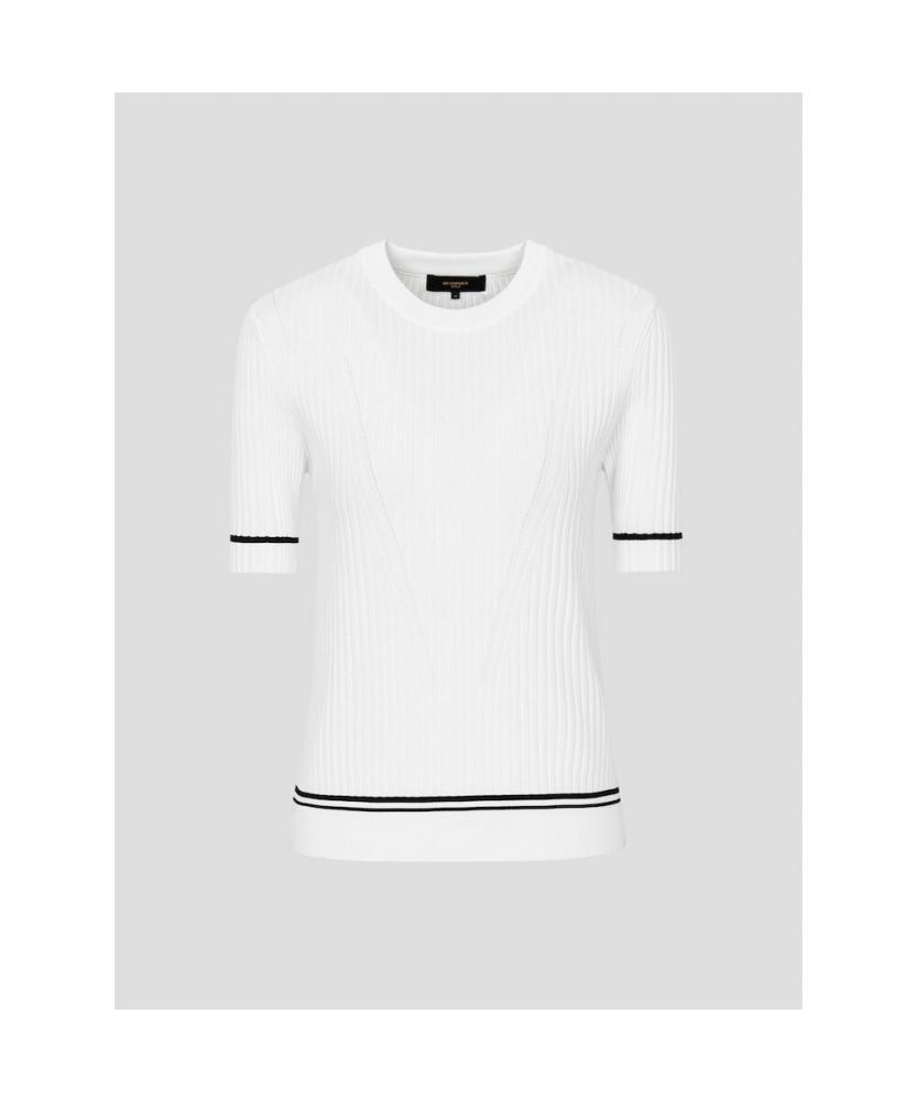 BEANPOLE GOLF [B_Under] Women'S Ribbed Mix Short Sleeve Pullover - White