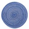 4PCS Round Coaster Set Scalding Heat Insulation Dish Mats Woven Decorative Dining Table Bowl Mat Blue Diameter 36cm