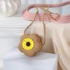 Süße florale Sommer-Strohhut-gewebte Crossbody-Mini-Tasche 2025