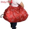 Nylon Foldable Shopping Bag With Large Capacity Waterproof Tote For Grocery Use