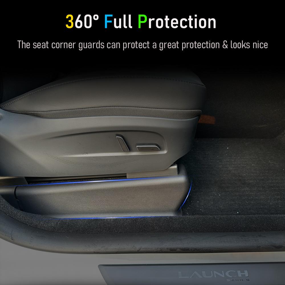 Underseat Protector Seat Track Cover for Tesla Model Y Juniper 2025 2026 Seat Slide Rail Pad Anti-Kick Corner Guards Accessories