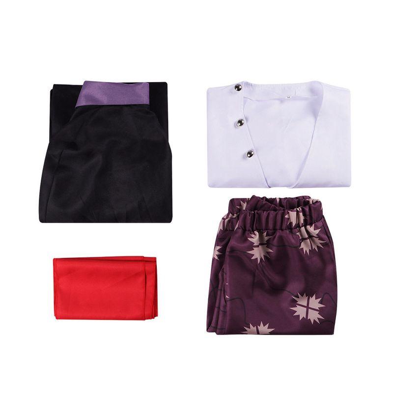 One Piece Cosplay Costume Four Emperors Red-Haired Shanks Cosplay Performance Outfit Anime Role-Playing Costume Complete Set (Cloak + Vest + Pants + Belt) S