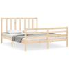 VidaXL Bed Frames with Headboard 160x200 Cm Solid Wood 3193866