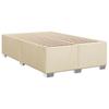 Box Spring Bed with Mattress Cream 120 x 190 cm Fabric
