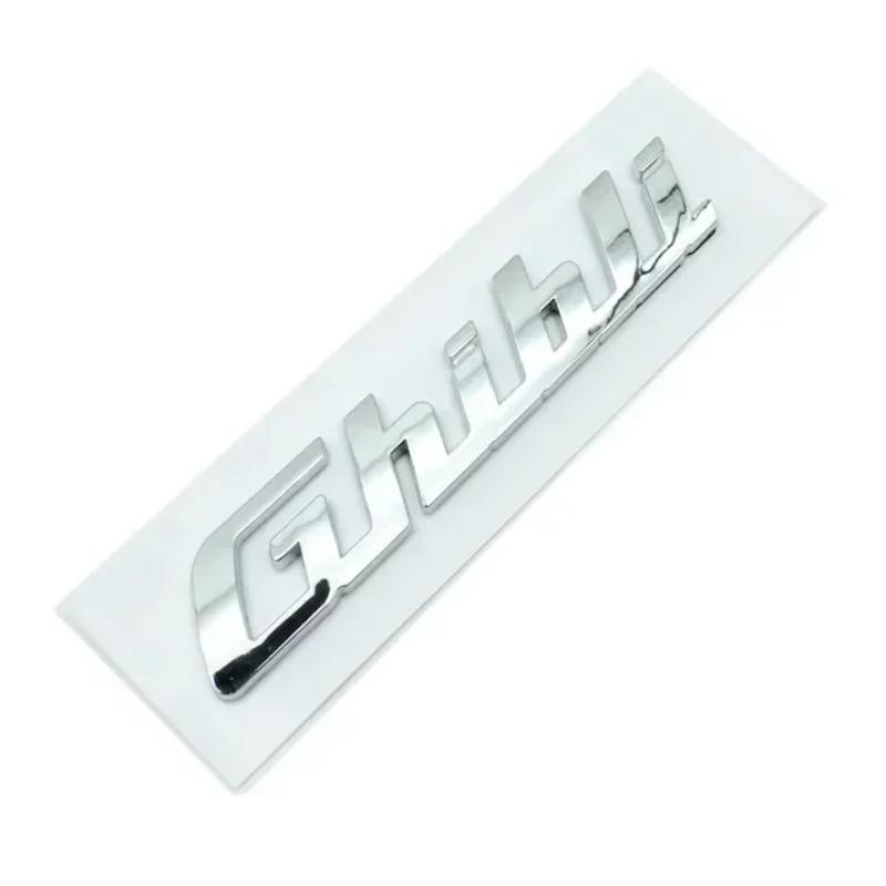 ABS Car Rear Trunk Letters Logo Emblem Badge Sticker For Gransport Granlusso Quattroporte GTS SQ4 Q4 Granturismo Sport