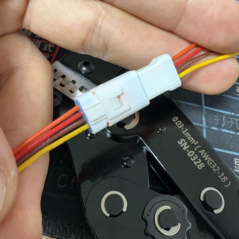 Waterproof 6P Car Connector Male Female Pair 20cm Wiring Harness Terminal Compatible With JST Jwpf Series 2/3/4/6/8pin Optional