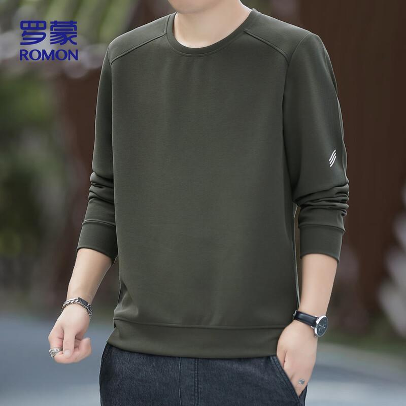 Romon Men's Long-Sleeve Pullover Sweatshirt