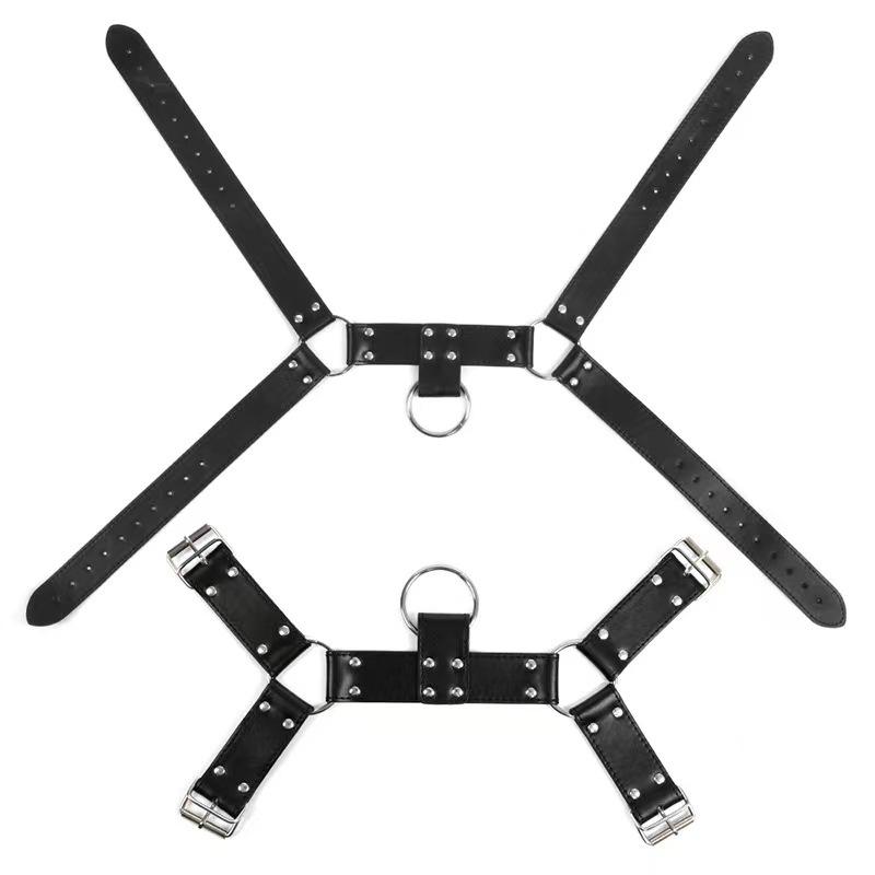 Men's Leather Bondage Chest Strap - Adult Sex Toys & Alternative Stage Wear