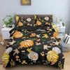 Pumpkin Bedding Set Halloween Decor Duvet Cover Set Bed Set Duvet Cover with 1/2 Pillowcase Comforter Bedding Sets Twin Queen