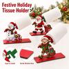Christmas Wooden Tissue Holder for Home Kitchen Decor