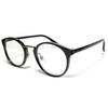 x Clear Fashion Glasses Clear Colored UV Popular [Berkuto] Black/Gold (Non-prescription) Stylish, Round, Lenses, Lenses, Small/Large Sizes,