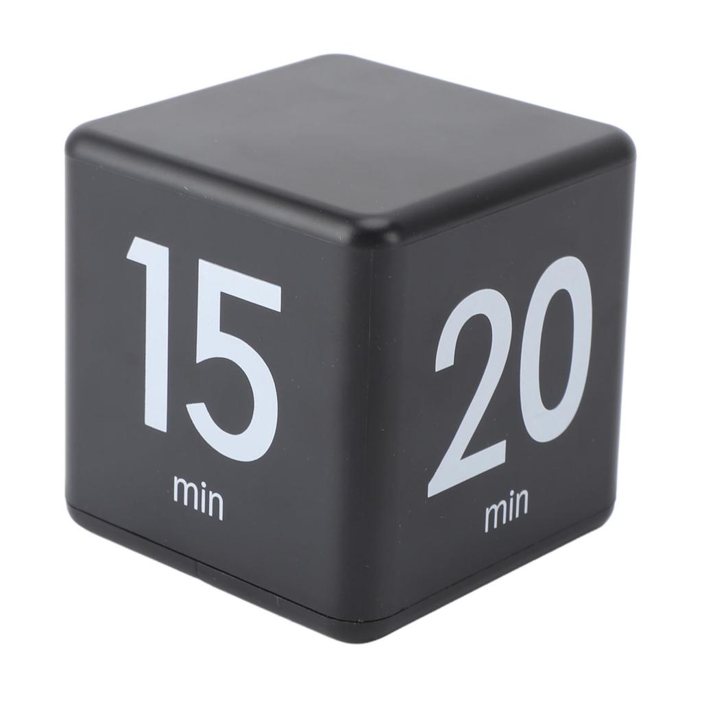 Flip Timer 15 20 30 60 Minutes Gravity Sensing Mini Countdown Timer for Cooking Study Workout Black