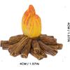 4pcs Fake Resin Bonfire Model Miniature Campfire Dollhouse Mini Fire Miniature Decoration for Micro Landscape Scene