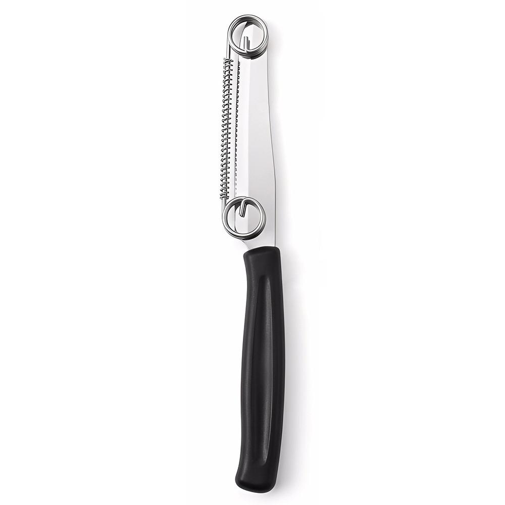 Spring Assisted Vegetable Fruit Peeler Stainless Steel Scallion Cutter  Kitchen Use