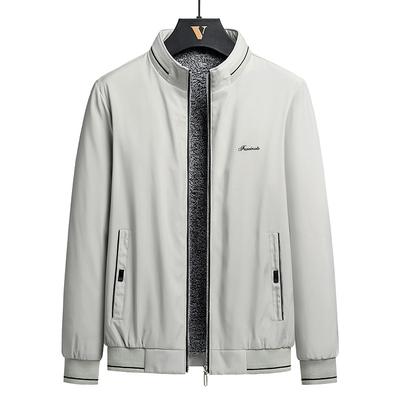 Jacke in großer Größe Herrenjacke Herrenjacke mit Fleece Businessjacke Herbst und Winter Samtjacke