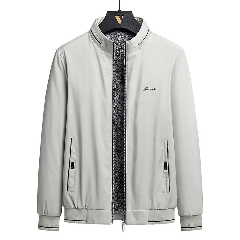 

Куртка большого размера Мужская куртка Мужская куртка на флисе Деловая куртка Осень и зима Бархатная куртка M хаки