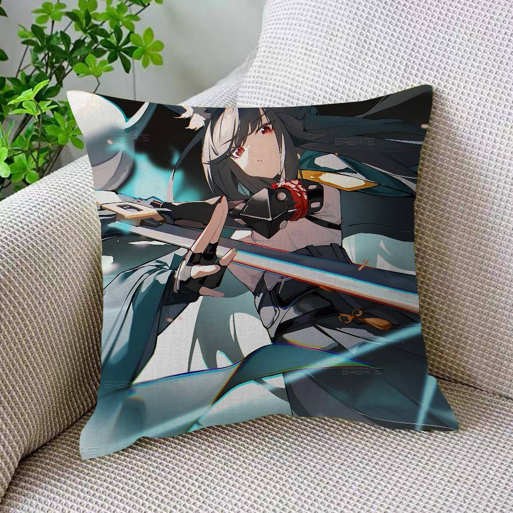 Zenless Zone Zero Hoshimi Miyabi Pillow Gift Home Office Decoration Pillow Bedroom Sofa Car Cushion CoverPillow Case