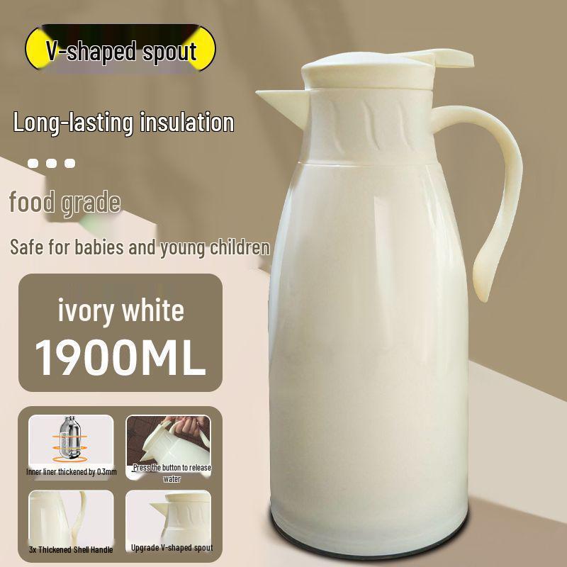 2025 Large Capacity Glass Liner Insulated Thermos for Hot Water - Ideal for Dorms and Homes