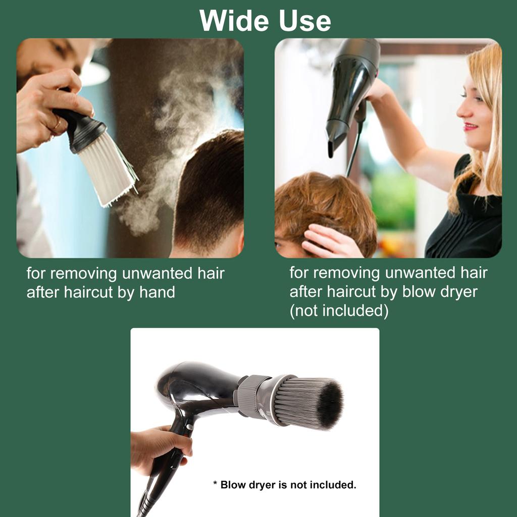 Buy Hair Cutting Neck Duster Brush Works with Blow Dryer Barber Neck