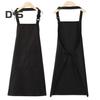 Chef Apron Solid Color Waterproof Polyester Cotton Hanging Neck Apron
