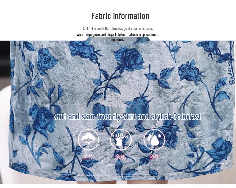Elegant Retro Slim Fit Qipao Dress - Artistic Chinese Style for Spring/Summer 2026