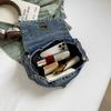 Vintage Denim Bag Women's Chain Shoulder Bag Large Capacity Commuter Tote Bag
