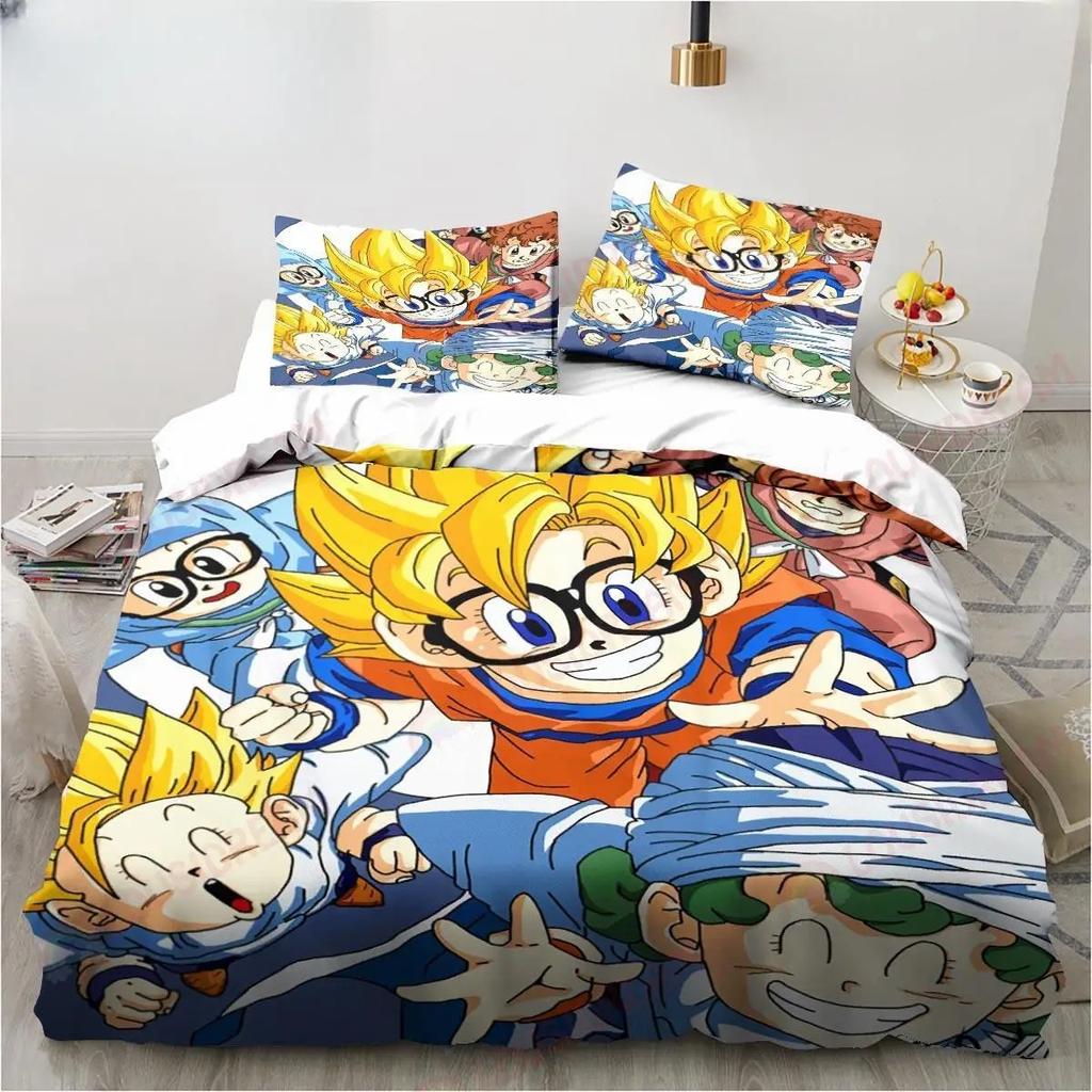 New Cute Cartoon DR Slump Arale Anime Bedding Set King Twin Double Microfiber Polyester Duvet Cover